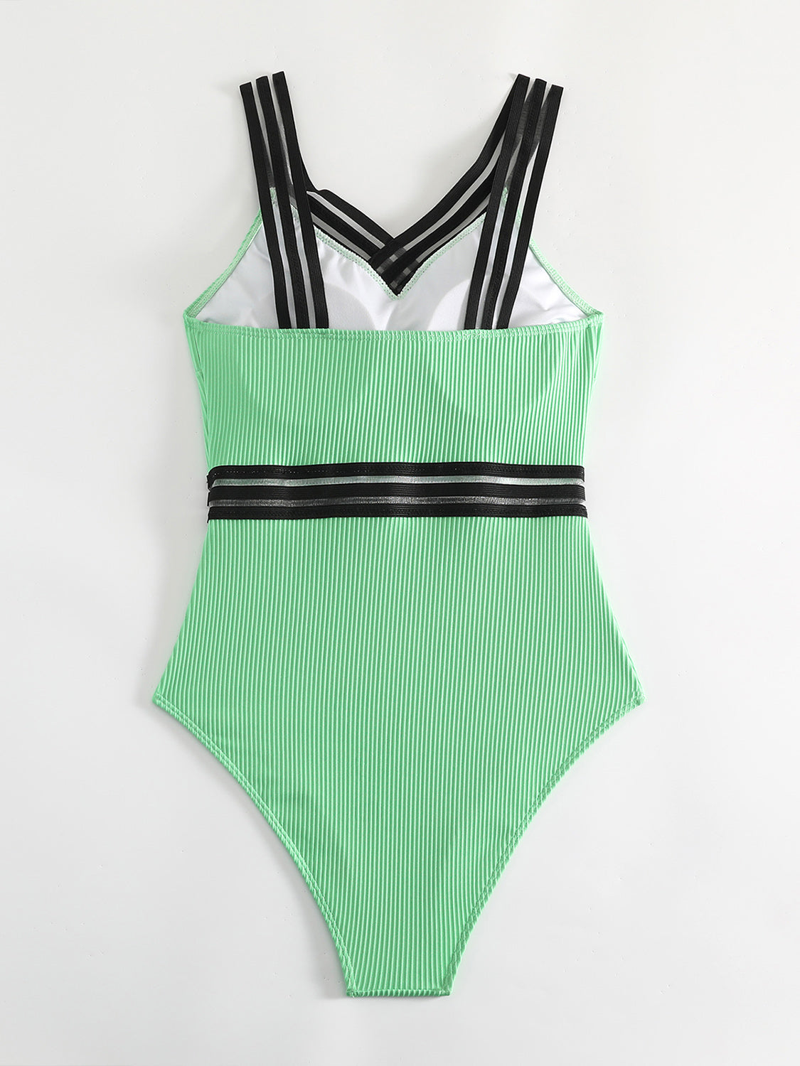 V-Neck One-Piece Swimwear