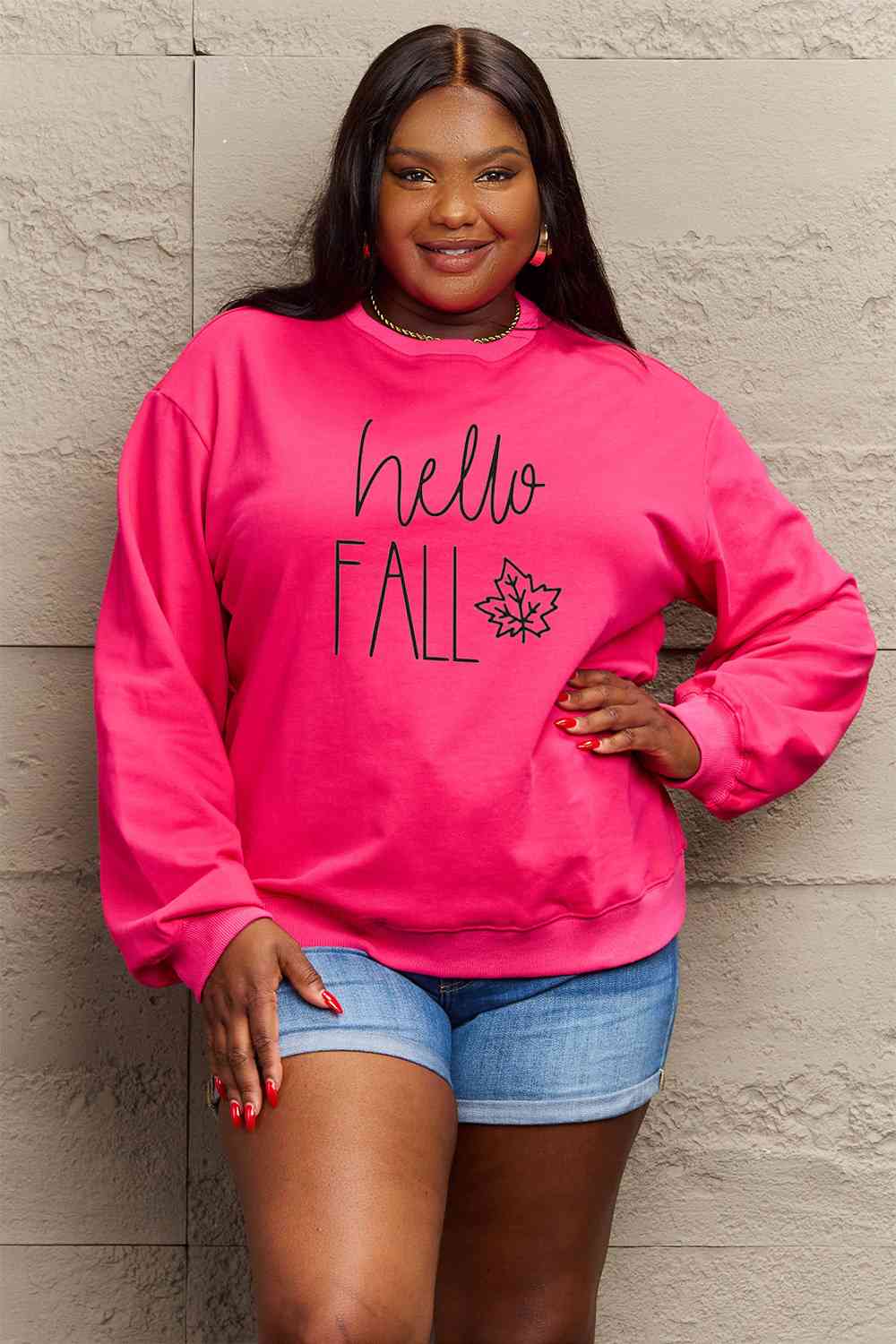 HELLO FALL Graphic Sweatshirt