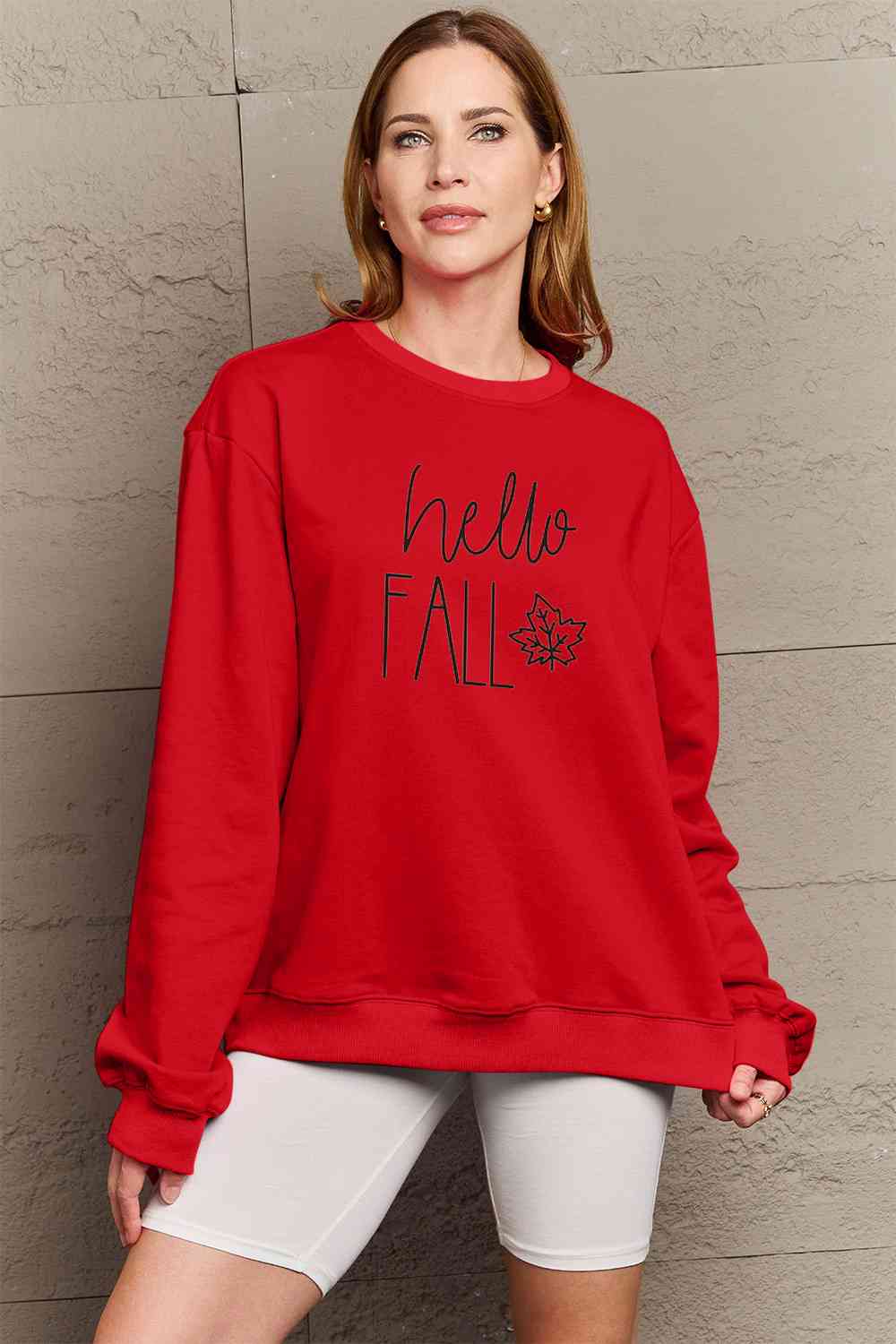 HELLO FALL Graphic Sweatshirt