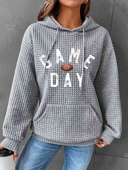 GAME DAY Graphic Drawstring Hoodie