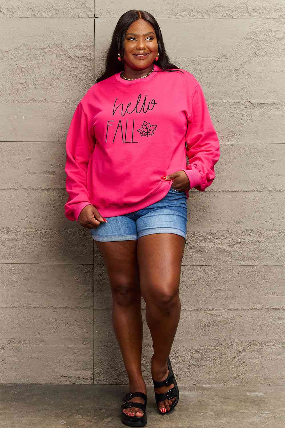 HELLO FALL Graphic Sweatshirt