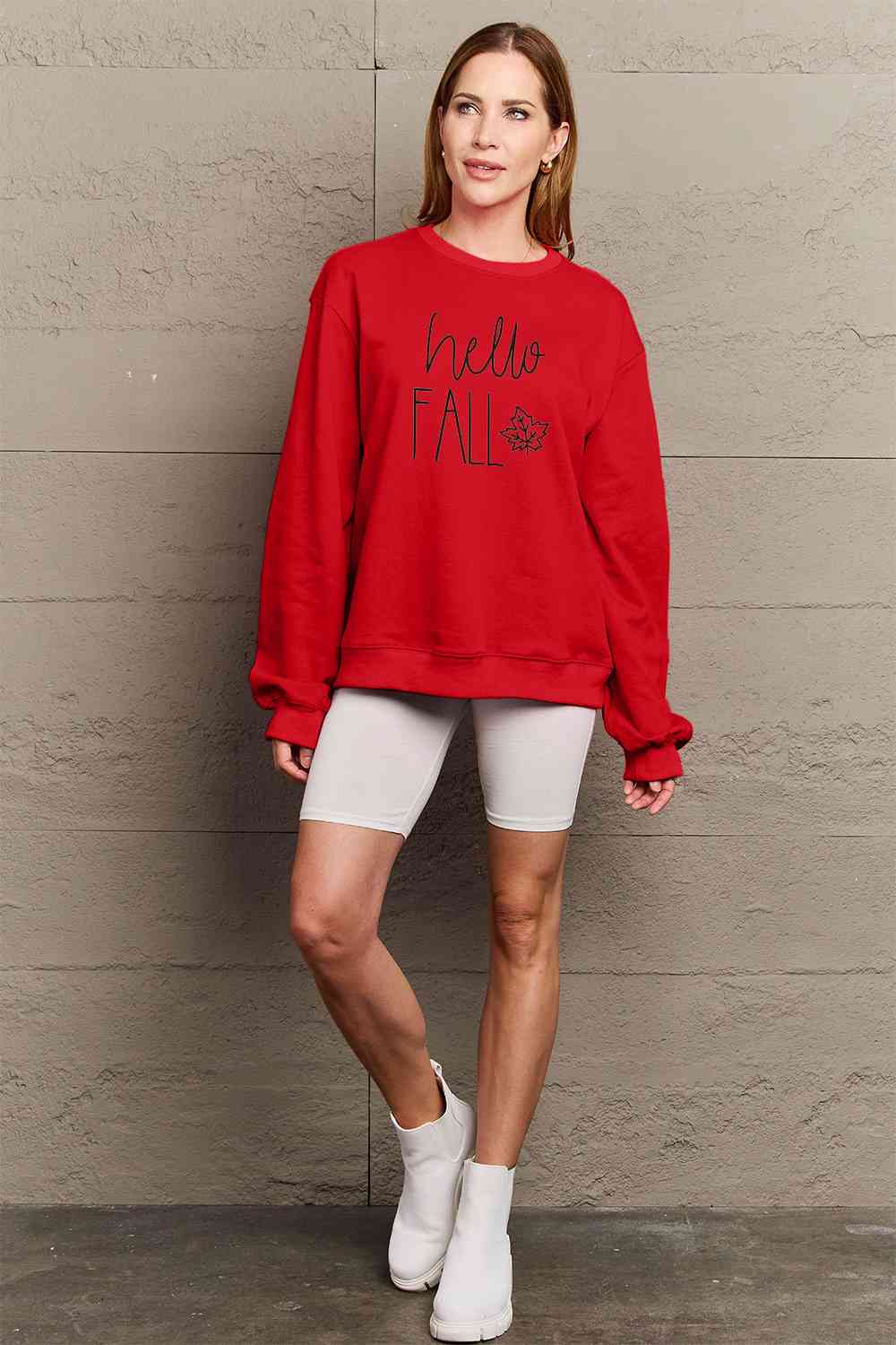 HELLO FALL Graphic Sweatshirt