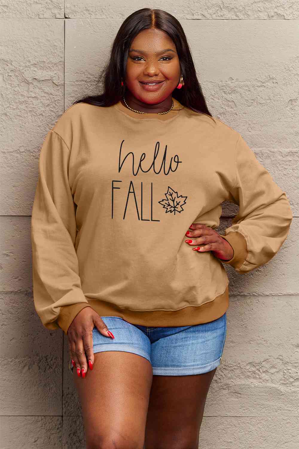 HELLO FALL Graphic Sweatshirt