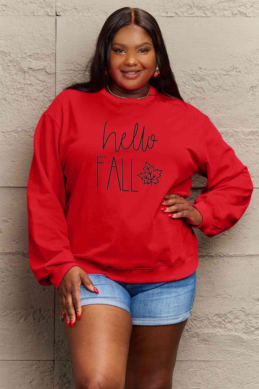 HELLO FALL Graphic Sweatshirt