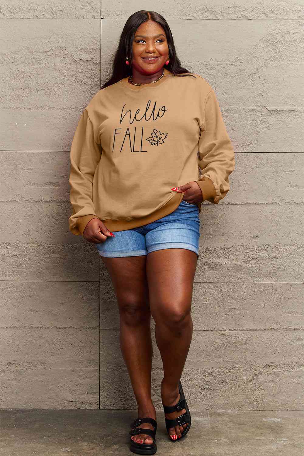 HELLO FALL Graphic Sweatshirt