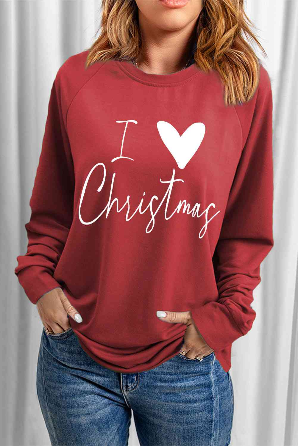 I <3 CHRISTMAS Graphic Sweatshirt