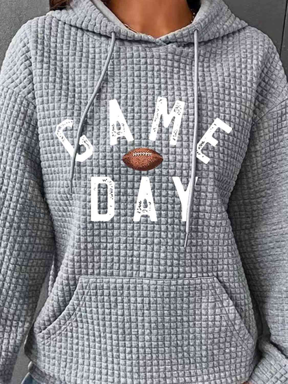 GAME DAY Graphic Drawstring Hoodie